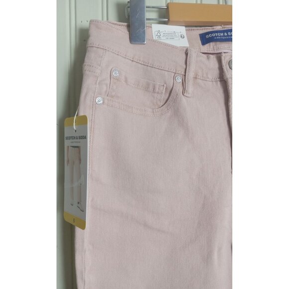 NWT Women’s Scotch & Soda Pink High Rise Slim Jeans Size 6 – Trendy Denim - Picture 4 of 11